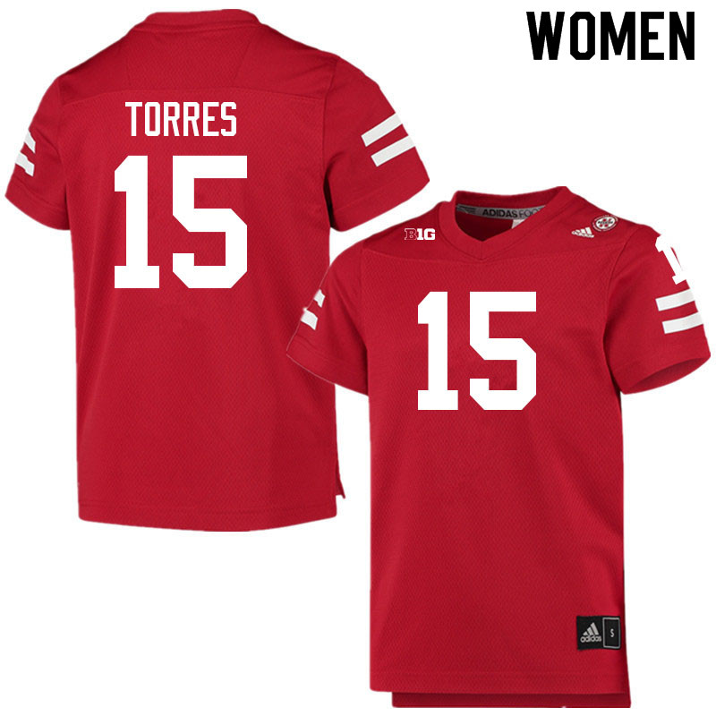 Women #15 Richard Torres Nebraska Cornhuskers College Football Jerseys Sale-Scarlet